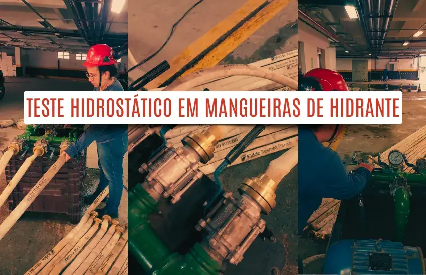 Teste Hidrostático em Mangueiras de Hidrante